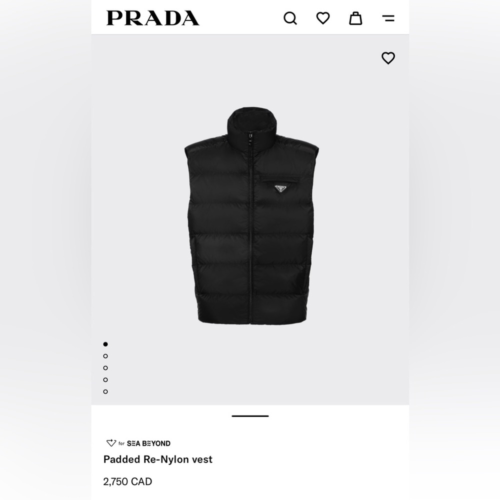 **GENUINE AUTHENTIC PRADA Down Vest** EUC - Picture 13 of 15